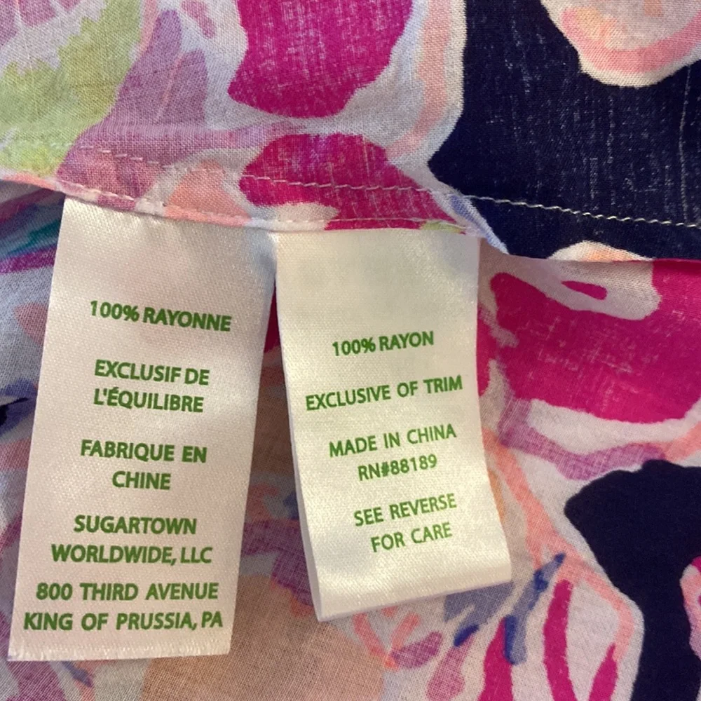 Lilly Pulitzer Alanna Top Cold Shoulder size medium EUC - Hard to find - Picture 10 of 12